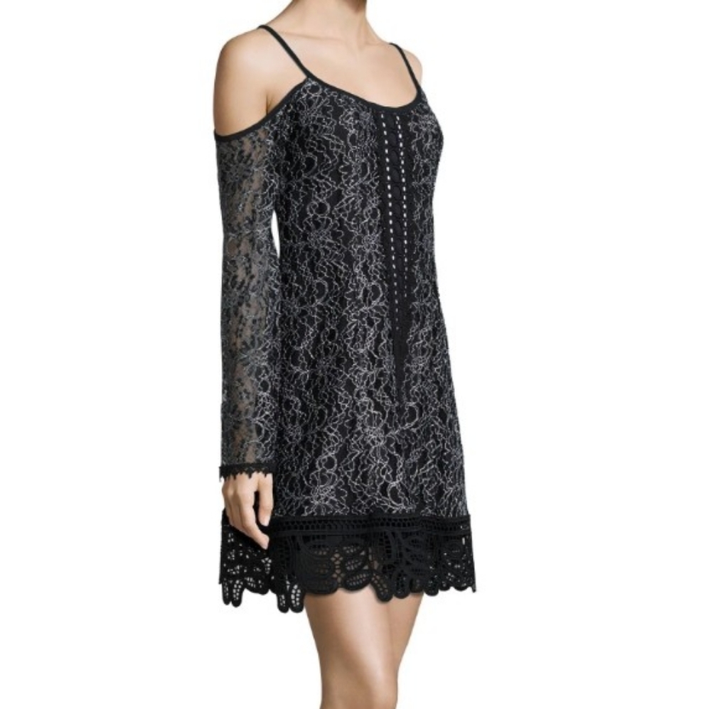 Nanette lepore black lace dress